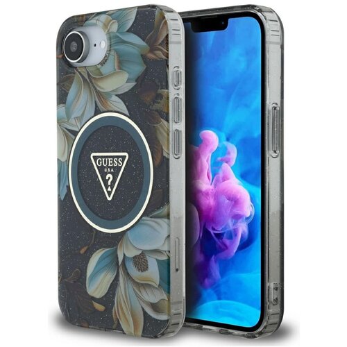 Guess OVITEK CASE TPU ZA IPHONE 16E ZA MAGSAFE IML KOVINSKE BLE&Scaron;ČICE ROŽE, (5000015810) Cene