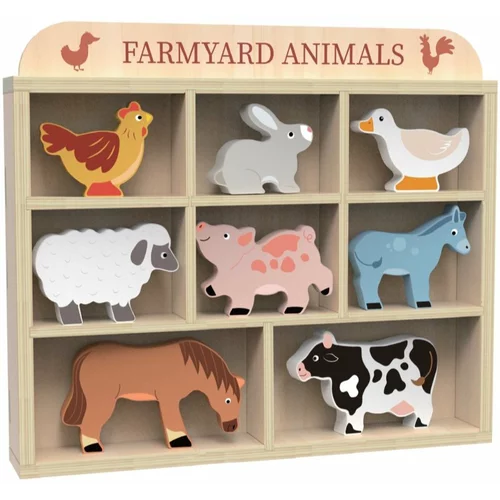 Dvěděti Farmyard Animals komplet igrač 3y+ 8 kos