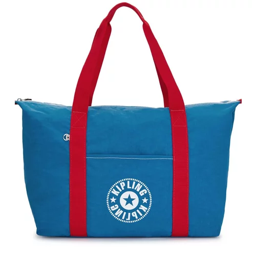 Kipling Nakupovalna torba 'Art' modra / rdeča / bela