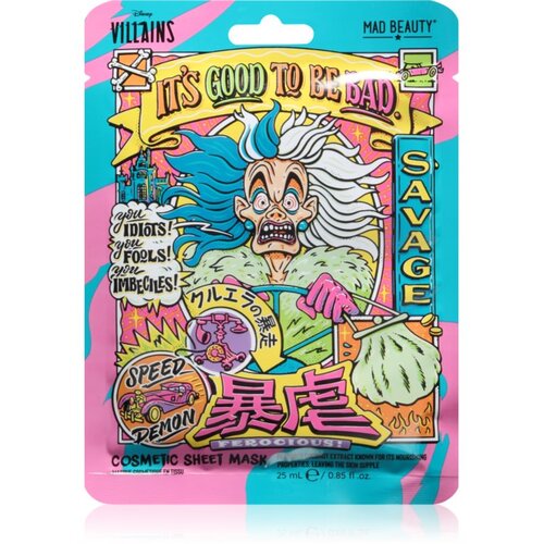 Mad Beauty Disney Villains Cruella hranjiva sheet maska 25 ml Cijene
