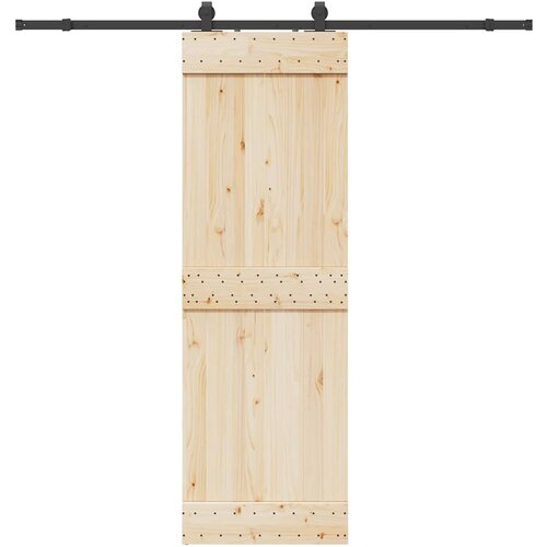 VidaXL Pribor za klizna vrata 213 cm čelični crni Slike