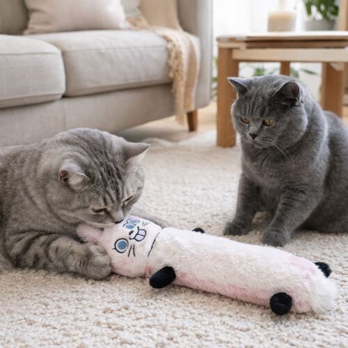 Paws & Whiskers Miyav 1033 WhitePink Cat Toy Cene