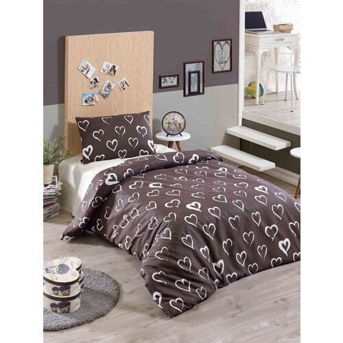 Hanah home komplet posteljine Amaour, 160x220cm, Smeđa Slike