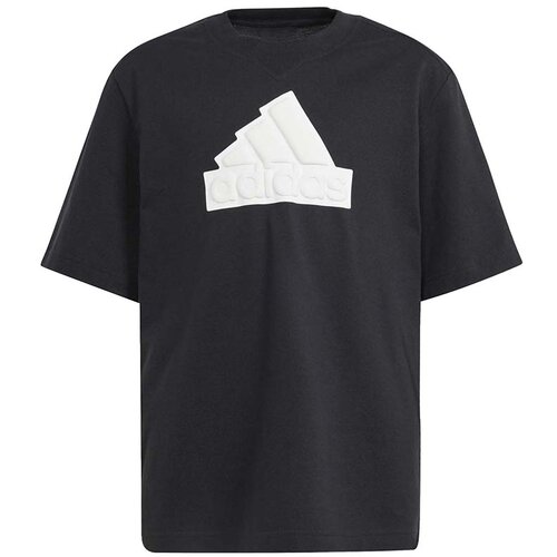 Adidas majica u fi logo t black/white za dečake IS4410 Slike