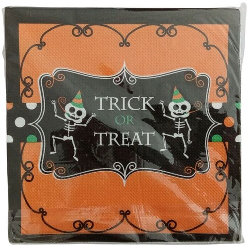  Dekor salvete Trick Or Treat, Narandžaste Slike