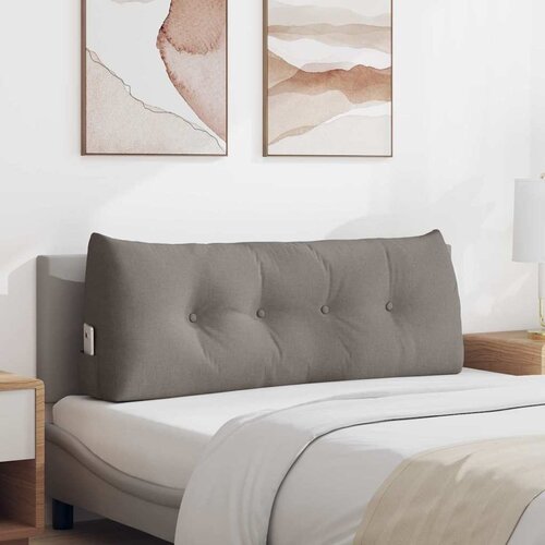 vidaXL Poglavni vzglavnik Taupe 120 x 24 x 50 cm blago Cene