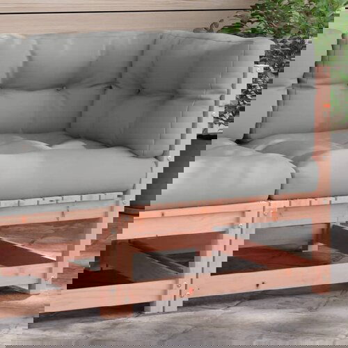 vidaXL Kutna vrtna sofa s jastucima od masivnog drva duglazije Cene