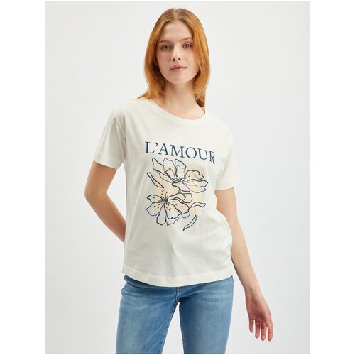 Orsay Cream Women's T-Shirt - Women Cene