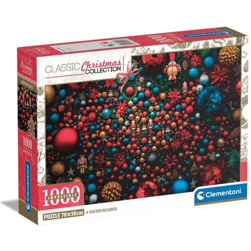 Clementoni Puzzle Impossible Christmas, 1000 dijelova Slike