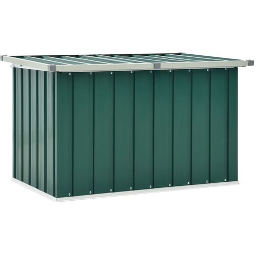 vidaXL Vrtna škatla za shranjevanje zelena 109x67x65 cm, (20618761) Cene