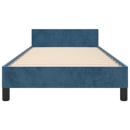  Okvir za krevet s uzglavljem tamnoplavi 100x200 cm bar&amp;scaron;unasti Slike