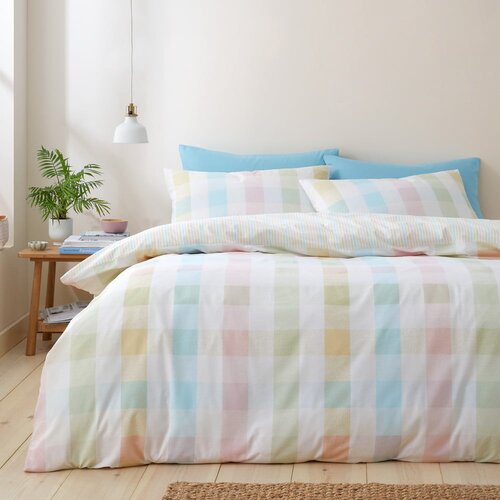 Catherine Lansfield Posteljina za bračni krevet 200x200 cm Spring Check &amp;ndash; Slike