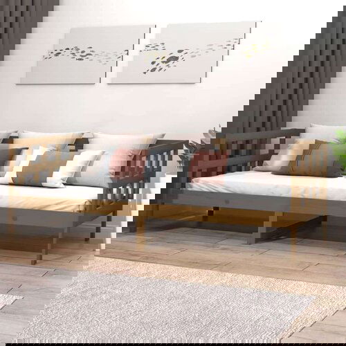  Dnevna postelja medeno rjava trdna borovina 80x200 cm, (20684667) Cene