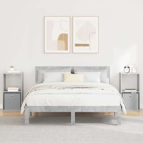  Noćni ormarić s ladicama 2 pcs Betonski sivi 35 x 32 x 68 5 cm Cene