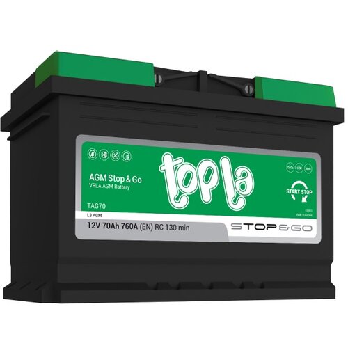 Topla akumulator agm start-stop 70AH d+ ecodry (114070) Cene