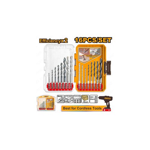 Ingco AKDL11608 set burgija za metal, beton i drvo super Cene