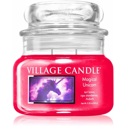 Village Candle Magical Unicorn dišeča sveča (Glass Lid) 262 g