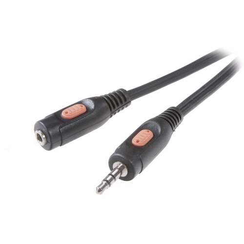 SpeaKa Professional SP-7869784 klinker avdio podaljšek [1x 3,5mm banana moški konektor - 1x priključna doza za 3,5mm banana moški konektor] 5 m črna, (20431552) Cene