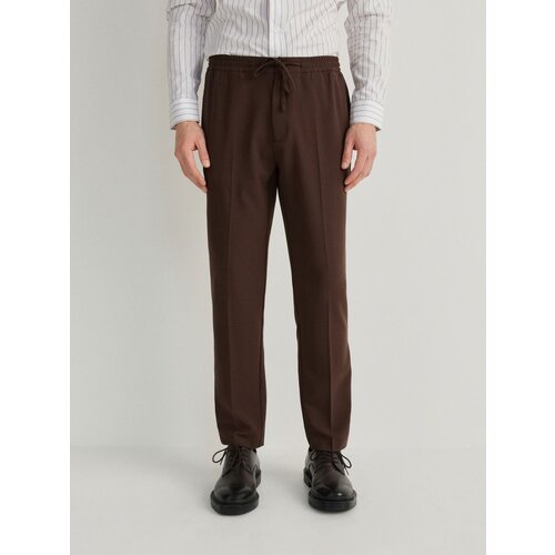 Reserved jogger hlače slim - rjava Slike