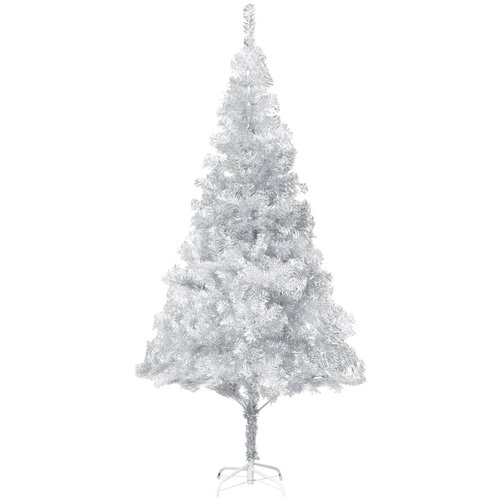 vidaXL umetna novoletna jelka s stojalom srebrna 240 cm pet, (20670996) Cene