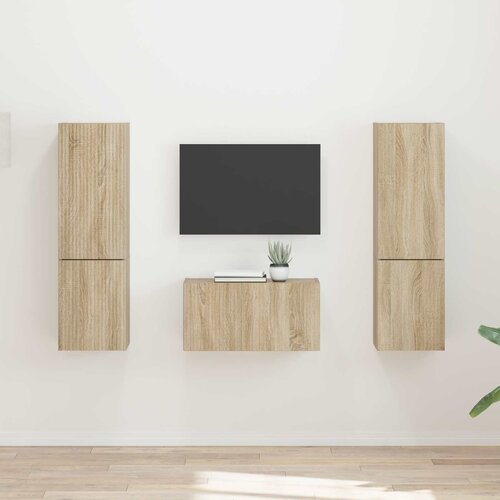  Set TV komoda 5 pcs Sonoma hrast Konstruirano drvo Cene
