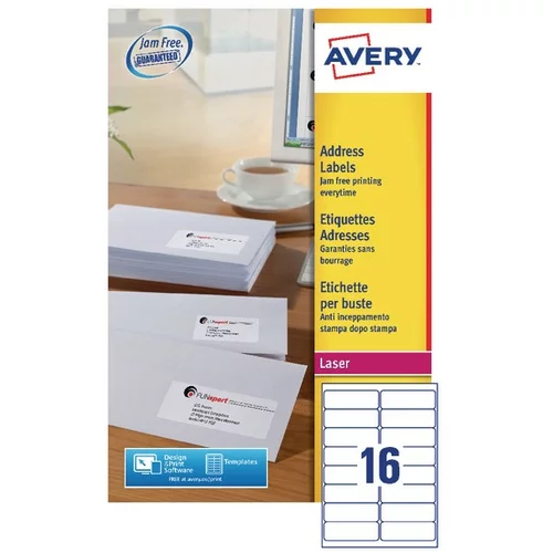 Avery Zweckform Etikete za DL ovojnice 99,1 x 33,9 mm 1/40