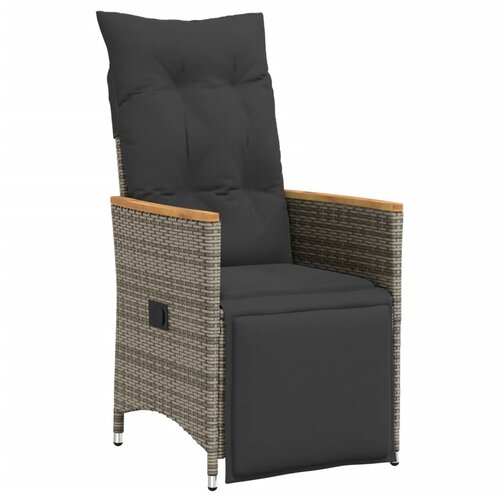  7-dijelni vrtni blagovaonski set sivi od poliratana Siva 150 x 90 x 75 cm Slike