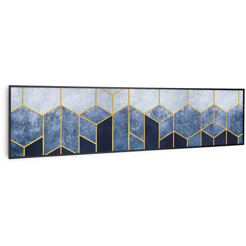 Klarstein wonderwall air art smart, infrardeč grelnik, modra črta, 120 x 30 cm, 350 w Cene