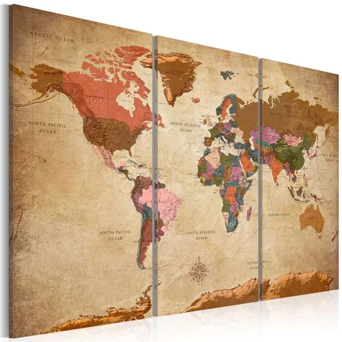  Slika - Maps: Brown Elegance 90x60