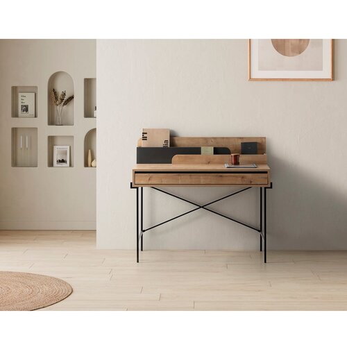 Marckeric Uredski radni stol od punog hrasta 60x113 cm Lila &amp;ndash; Slike