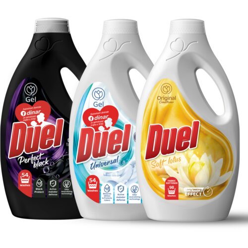 Duel set black november tečni deterdžent perfect black 2.45l+Tečni deterdžent universal 2.45l+Omekšivač soft lotus 2.45l Cene
