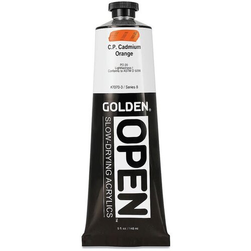 GOLDEN OPEN akrilna boja koja se sporo su&amp;scaron;i 148 ml | 7070 Cadmium Orange Slike