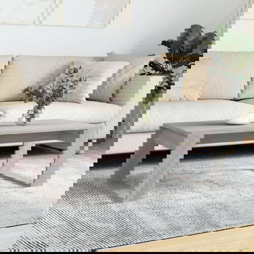 The Living Store Klubska mizica siva sonoma 102x50x35 cm inženirski les - Klubska Mizica, (21575077) Slike
