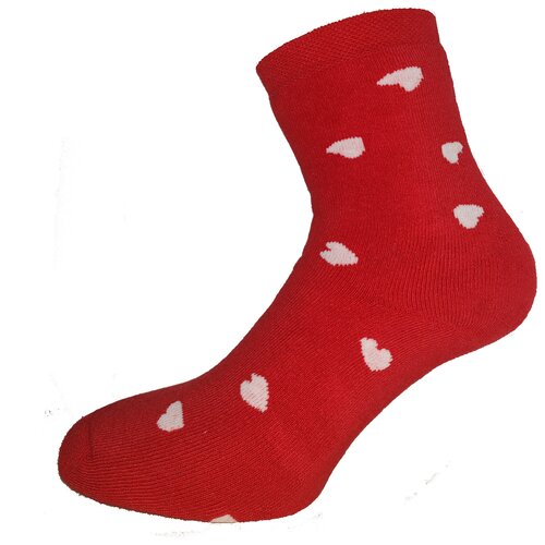 Socks Bmd ženske termo sokne art.081 crveno-bele Slike