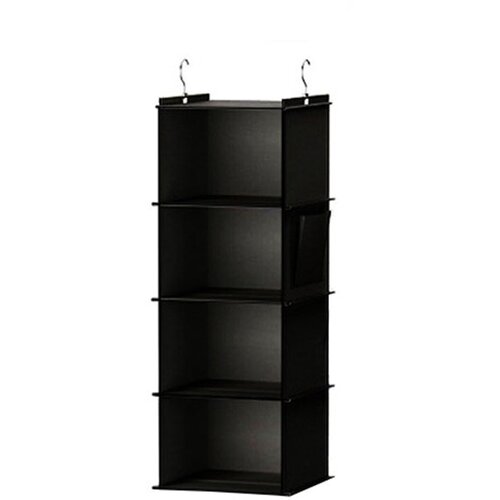 INF viseči organizator za omaro, črna blaga torba za shranjevanje s kovinskimi kavlji 29,7x30x80, (21732202) Cene
