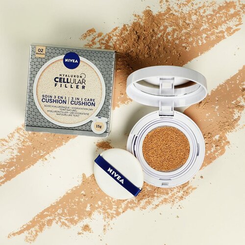 Nivea Hyaluron Cellular Filler 3in1 Care Cushion SPF15 nežna podlaga z blazinico 3v1 15 g odtenek 01 Light Cene