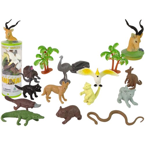  Set Animals of Australia Figures 12pcs. Accessories in Tube Cene