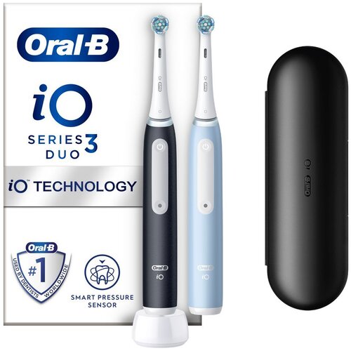 Oral-b iO3 duo, Električne četkice za zube, Crna+plava Slike
