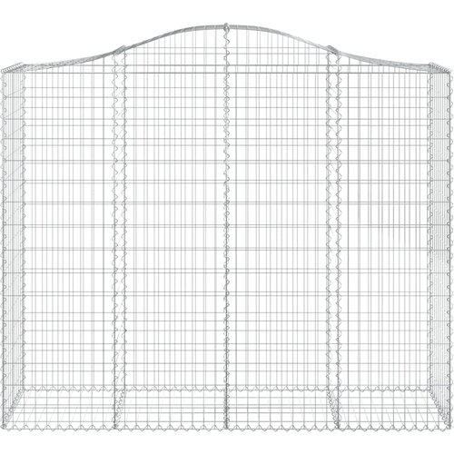  Lučne gabionske ko&amp;scaron;are 13kom 200x50x160/180cm pocinčano željezo Slike