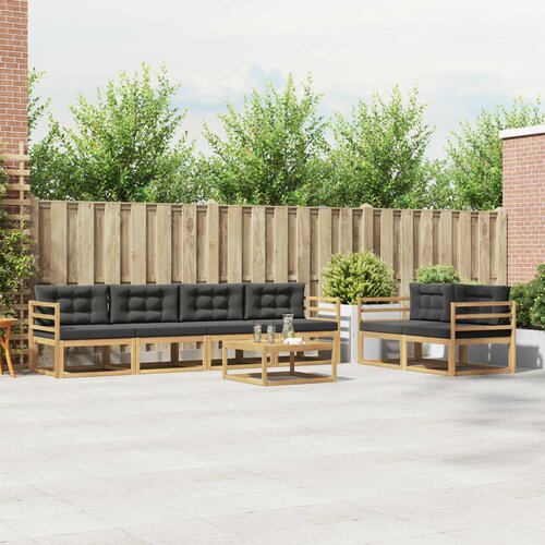  Set vanjskih sofa 6 kom. Bijela i antracit Cene