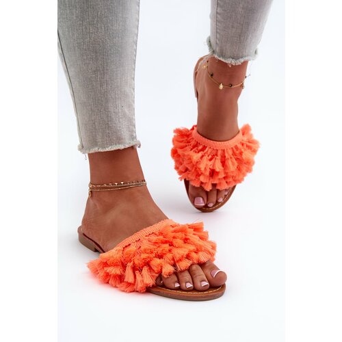 Kesi Women's flat slippers, orange Rialle Slike