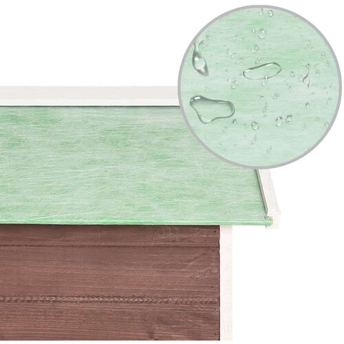 vidaXL garaža za robotsku kosilicu 72x87x50 cm kava/bijela od jelovine Cijene