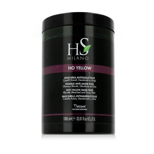 HS MILANO No Yellow Anti-Yellow Mask maska za lase svetli lasje sivi lasje pobeljeni lasje 1000 ml unisex Cene