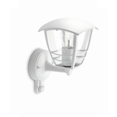  Zunanja stenska svetilka s senzorjem (60 w, E27, 2.700 k, IP44, d 17,5 x &amp;scaron; 20 x 28,5 cm, bela) Slike