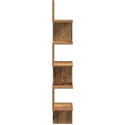  Zidna kutna polica staro drvo 20x20x127,5 cm konstruirano drvo Slike