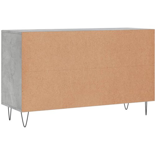  Komoda siva boja betona 100x36x60 cm od konstruiranog drva Slike