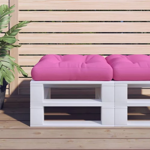 Jastuk za palete ružičasti 50 x 50 x 12 cm od tkanine