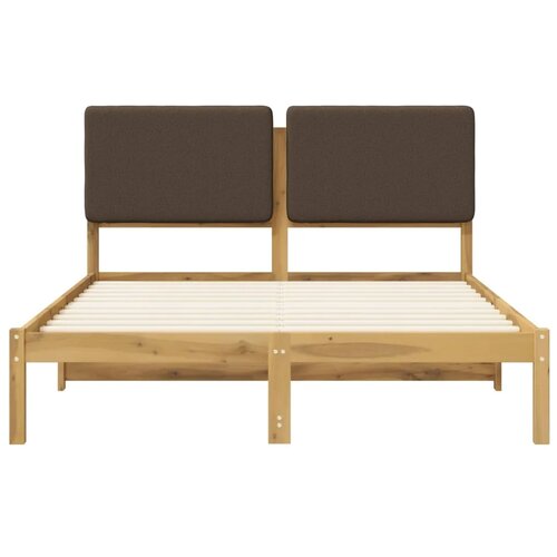  Krevetni okvir s tapiciranim uzglavljem Bijelo isprana i taupe - Bijelo isprana i taupe 120 x 200 cm Slike