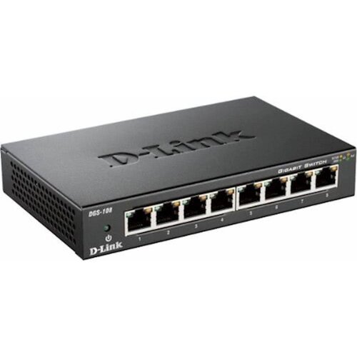 Switch DLINK 8-Port Gigabit Unmanaged Metalni... Slike