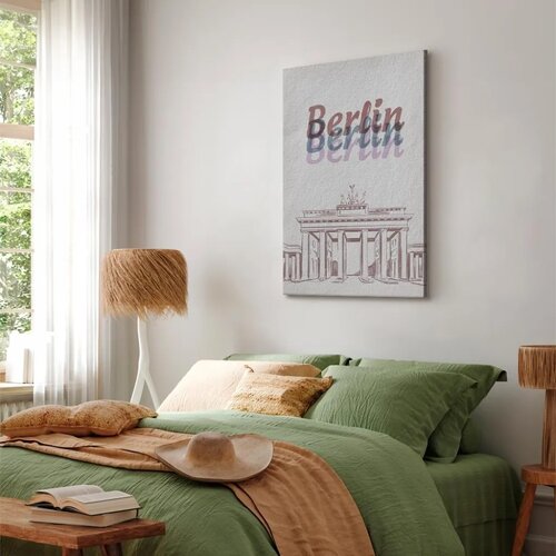 Slika - Berlin in Watercolours (1 Part) Vertical 60x90 Standard Slike